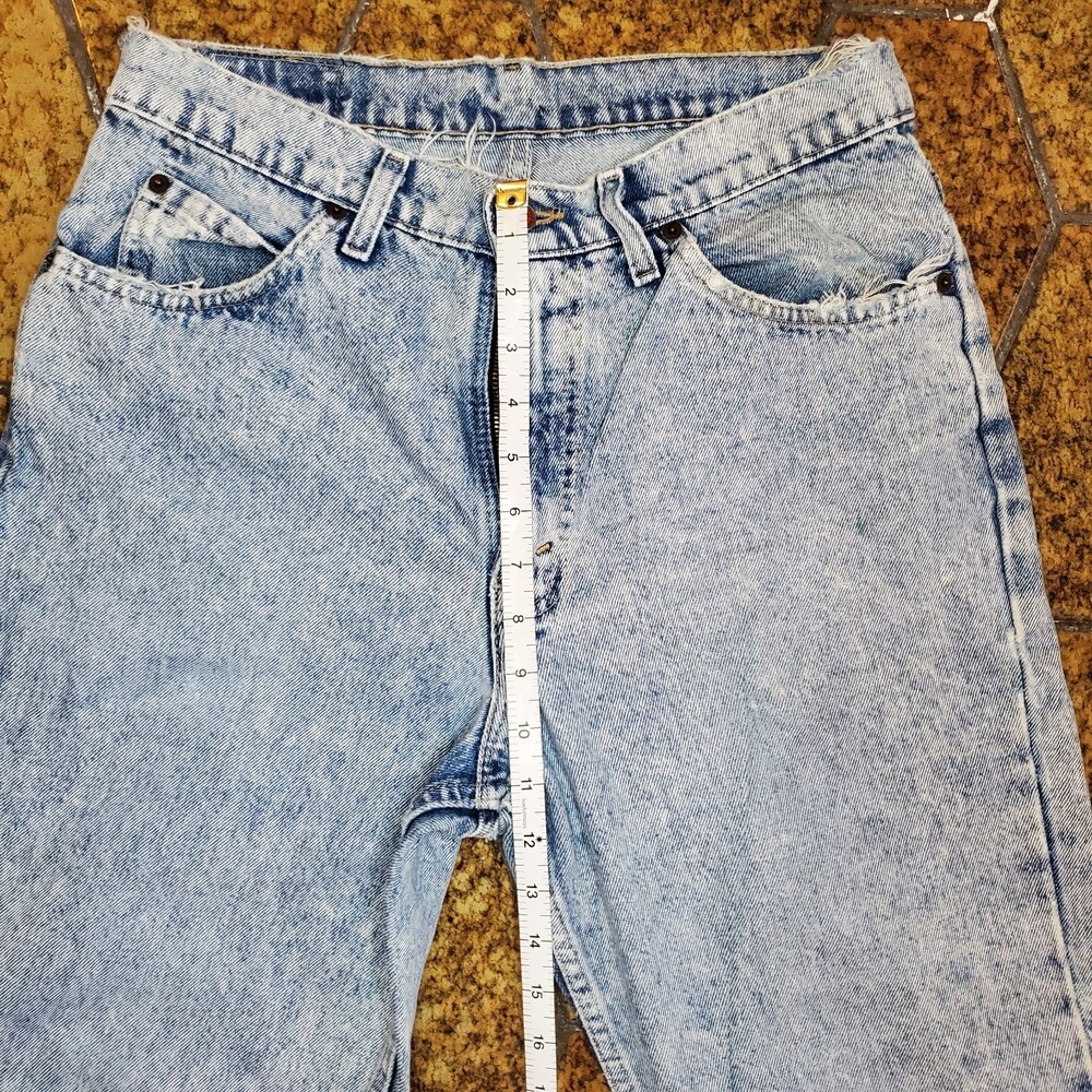 VTG 1980's Brittania Acid Wash WOMENS High Rise Blue Jeans Grunge MOM JEANS SZ30 - Picture 9 of 12